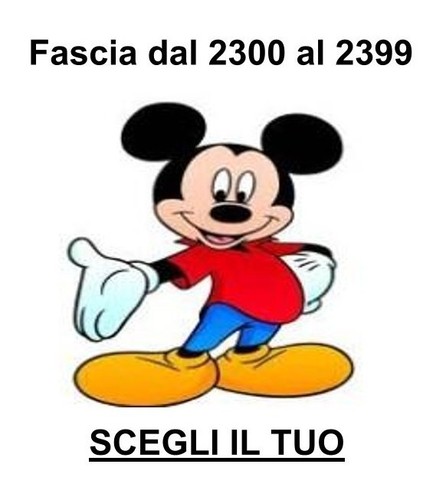 Topolino nuovi fascia 2300 - nuovi,