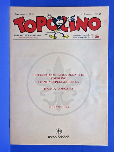 Topolino giornale 1 nerbini - n.,