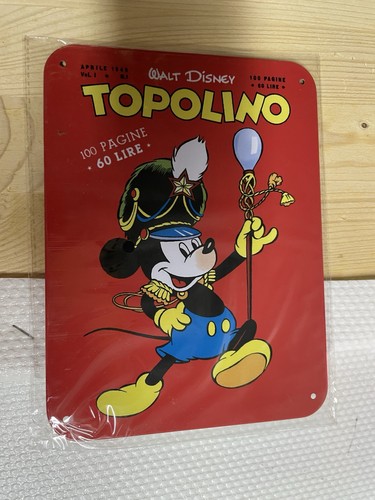Targa metallo topolino 1 - topolino,
