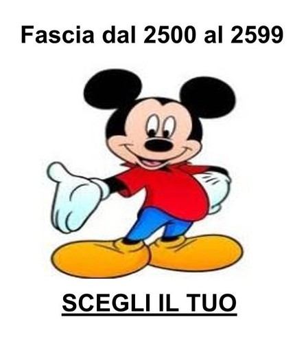 Topolino nuovi fascia 2500 - nuovi,